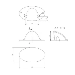Ručka LINIA / Brušeni čelik