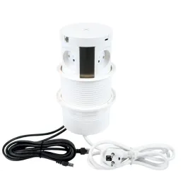 Izvlačna električna utičnica MULTIBOX 4x 230V + 2x USB + 2x RJ45 / Bijela