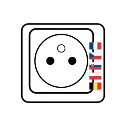 Izvlačna električna utičnica HOPBOX FRENCH / Brušeni aluminij