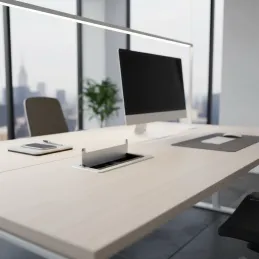 Ugradna preklopna utičnica 2 x 230 V + 2 x USB punjenje + HDMI + RJ45 / Nehrđajući čelik