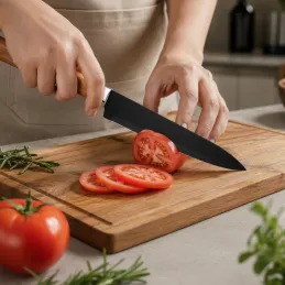 Sada 5 kuhinjskih noževa s guljačem ALIA / Crna