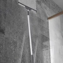 Brisač za vodu s drškom / Siva