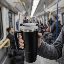Termo čaša za piće TROPHY 1200 ml / Bijela