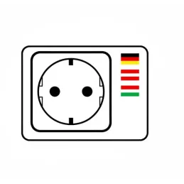 Električna utičnica EUROBOX 2x230V + 1xUSB C+A SCHUKO / Crna mat