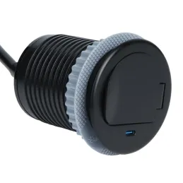 Unutarnja utičnica ALPHA BOX SCHUKO 1x230V + USB C / Crna mat