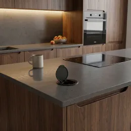 Unutarnja utičnica ALPHA BOX SCHUKO 1x230V + USB C / Crna mat