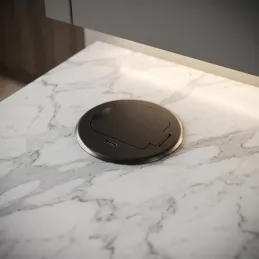 Unutarnja utičnica ALPHA BOX SCHUKO 1x230V + USB C / Crna mat