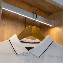 SLIM vješalica za LED traku s pokrovom / Aluminij