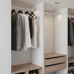SLIM vješalica za LED traku s pokrovom / Aluminij