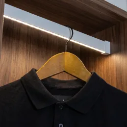 SLIM vješalica za LED traku s pokrovom / Bijela mat