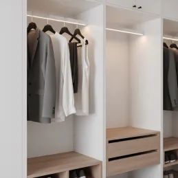 SLIM vješalica za LED traku s pokrovom / Bijela mat