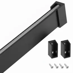 Vješalica šipka 1m SLIM za LED traku s završecima / Crna mat