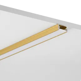 Aluminijska letvica ZARIA za LED osvjetljenje s mliječnim poklopcem / Zlatna