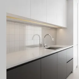 Aluminijska letvica ZARIA za LED osvjetljenje s mliječnim poklopcem / Zlatna