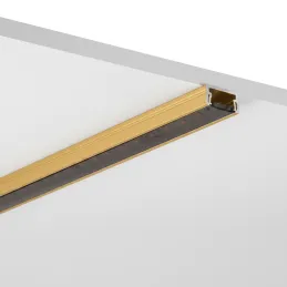 Aluminijska letvica ZARIA za LED osvjetljenje s crnim poklopcem / Zlatna
