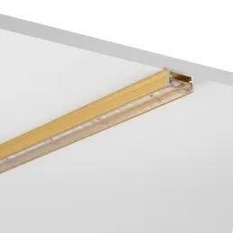 Aluminijska letvica ZARIA za LED osvjetljenje s prozirnim poklopcem / Zlatna