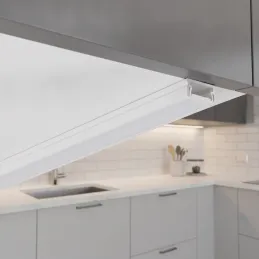 Aluminijska letvica ZARIA za LED osvjetljenje s mliječnim poklopcem / Bijela mat