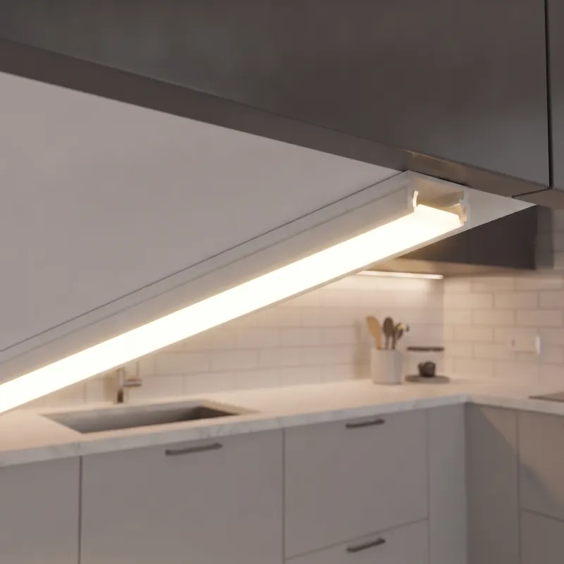 Aluminijska letvica ZARIA za LED osvjetljenje s mliječnim poklopcem / Bijela mat