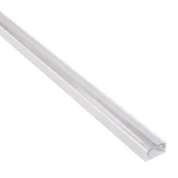 Aluminijska letvica ZARIA za LED osvjetljenje s prozirnim poklopcem / Bijela mat