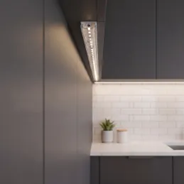 Aluminijska letvica ZARIA za LED osvjetljenje s prozirnim poklopcem / Bijela mat