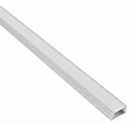 Aluminijska letvica ZARIA za LED osvjetljenje s mliječnim poklopcem / Aluminij