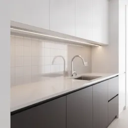 Aluminijska letvica ZARIA za LED osvjetljenje s mliječnim poklopcem / Aluminij
