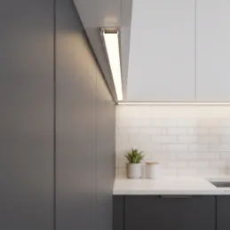 Aluminijska letvica ZARIA za LED osvjetljenje s mliječnim poklopcem / Aluminij