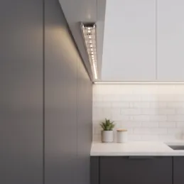 Aluminijska letvica ZARIA za LED osvjetljenje s prozirnim poklopcem / Aluminij