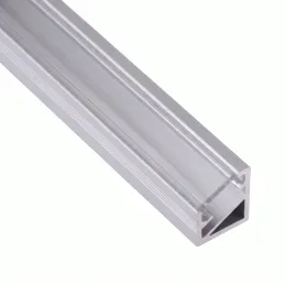 Kutna aluminijska letvica ZARIA za LED rasvjetu s prozirnim poklopcem / Aluminij