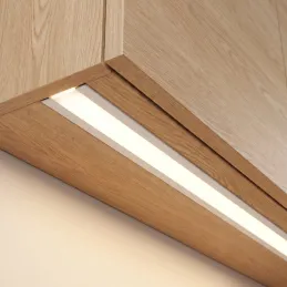 Zatvorna aluminijska letvica ZARIA za LED rasvjetu s mliječnim pokrovom / Bijela mat
