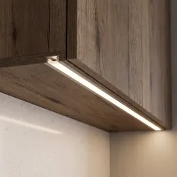Zatvorna aluminijska letvica ZARIA za LED rasvjetu s mliječnim poklopcem / Aluminij
