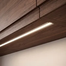 Zatvorna aluminijska letvica ZARIA za LED rasvjetu s mliječnim poklopcem / Aluminij