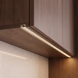 Zatvorna aluminijska letvica ZARIA za LED rasvjetu s prozirnim pokrovom / Aluminij