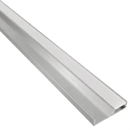Aluminijska letvica za LED osvjetljenje postolja ARIANA s mliječnim pokrovom / Aluminij