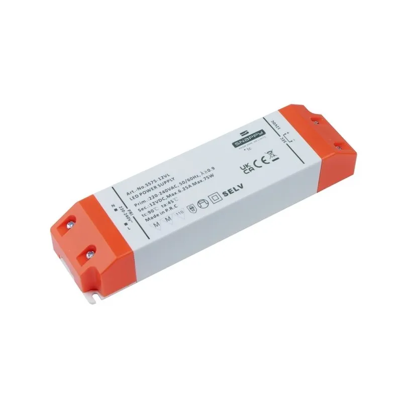 LED Trafo PREMIUM SLIM 12V DC / 75W