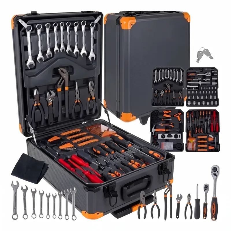 Set alata 1000 komada s aluminijskim kolicima / Antracit