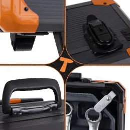 Set alata 1000 komada s aluminijskim kolicima / Antracit