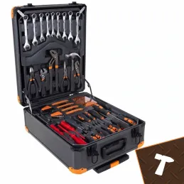 Set alata 1000 komada s aluminijskim kolicima / Antracit