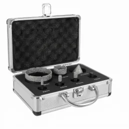 Profesionalni 7-dijelni set dijamantnih krunskih svrdla 6 - 68 mm s koferom