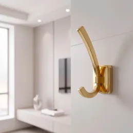 Vješalica PORTAS / Zlatna sjajna
