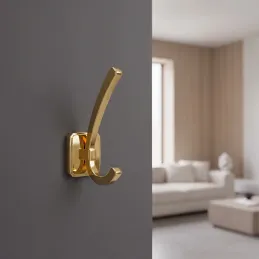 Vješalica PORTAS / Zlatna sjajna