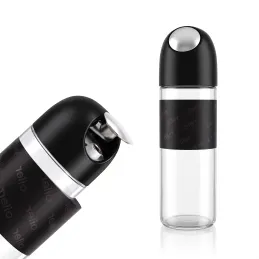 Staklena boca za maslinovo ulje ili ocat s automatskim otvaranjem 510 ml / Crna