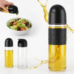 Staklena boca za maslinovo ulje ili ocat s automatskim otvaranjem 510 ml / Crna