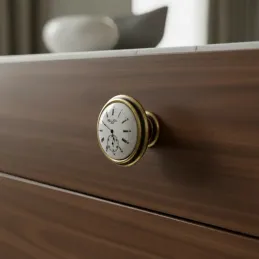 Ručka knopka VIAMO CLOCK / Stara mjedi