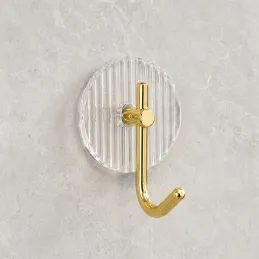 Samoljepljiva vješalica GLAMOUR ROUND / Zlatno brušena