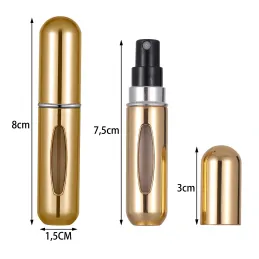 Putni raspršivač za parfem 5 ml / Zlatni