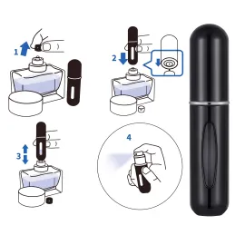 Set 2ks putni raspršivač za parfem COUPLE 5ml / Zlatni