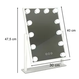 Kozmetičko ogledalo s LED svjetlom MELANIA MINI / Bijela