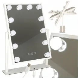 Kozmetičko ogledalo s LED svjetlom MELANIA MINI / Bijela