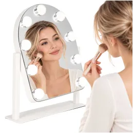 Kozmetičko ogledalo s LED svjetlom LILIANA / Bijela